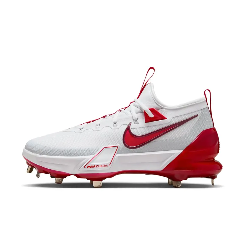 Nike Force Zoom Trout 9 Elite White Pure Platinum Team Red University Red (FB2906-101)