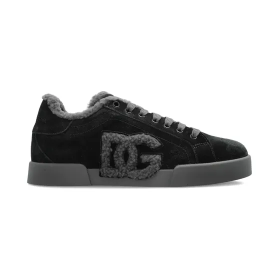 Dolce & Gabbana Portofino Light sneakers in calf leather and shearling CK2374AJ222/T_DOLCE-8W065_500-40