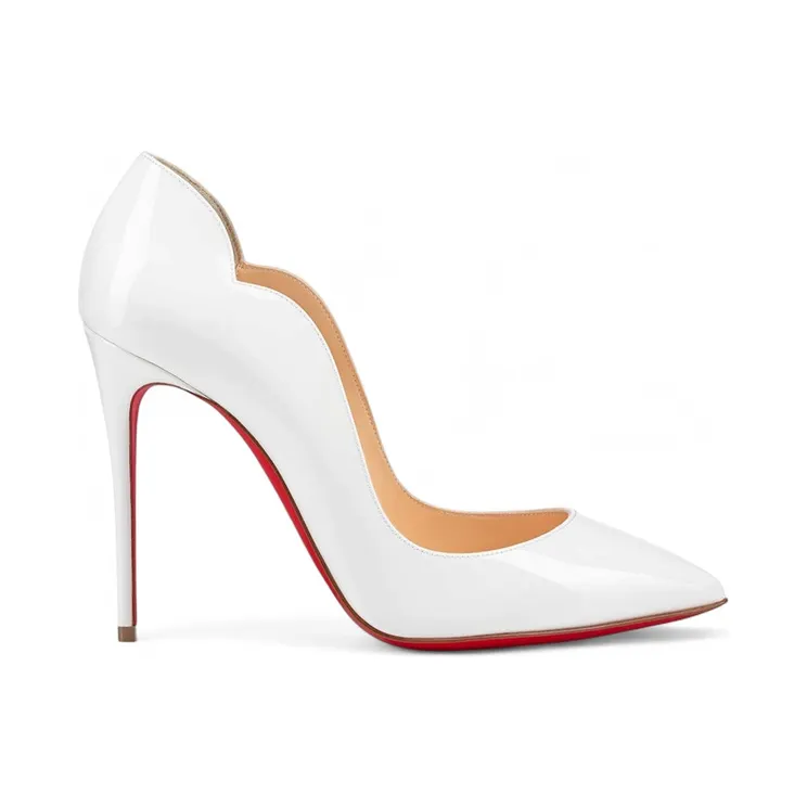 Christian Louboutin Hot Chick 100mm Décolleté Pump White (1190911W222)