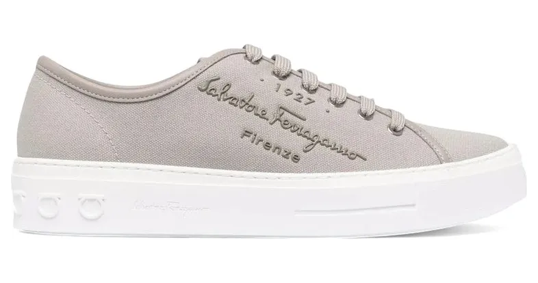 Ferragamo Mediterr Low-Top Sneakers Gray (20709751195)