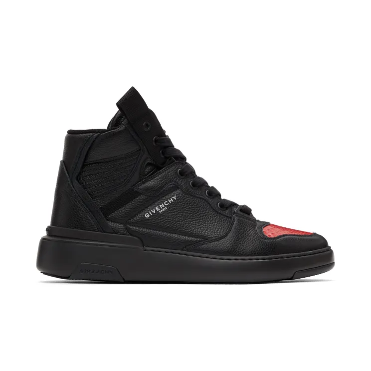 Givenchy Black & Red Wing Hi Sneakers (BH002JH0SS009)