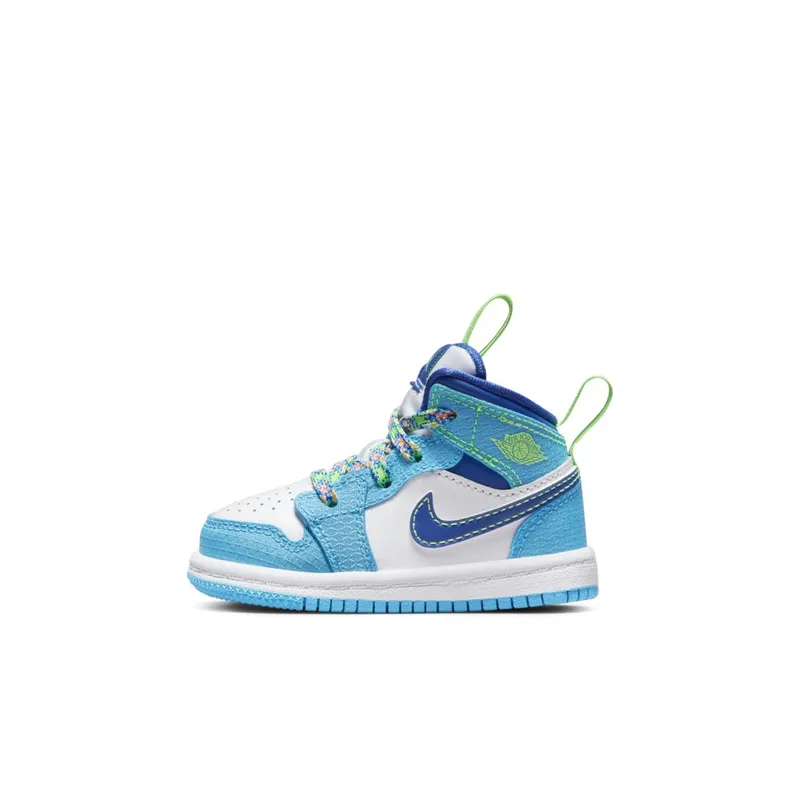Jordan 1 Mid Powder Blue Racer Blue (TD) (DA8013-400)