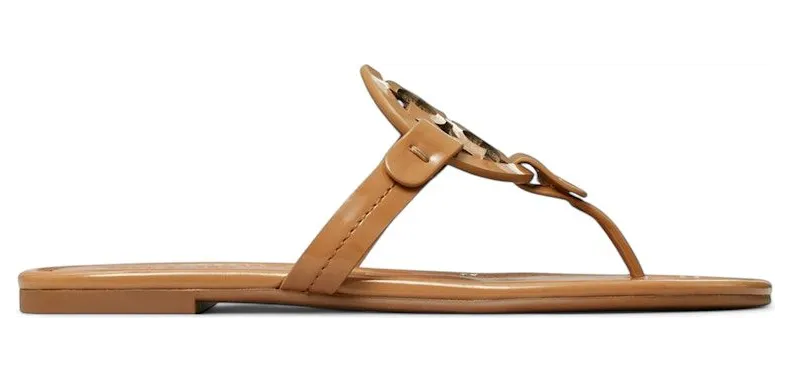 Tory Burch Miller Sandals Tan Patent (76734-249)