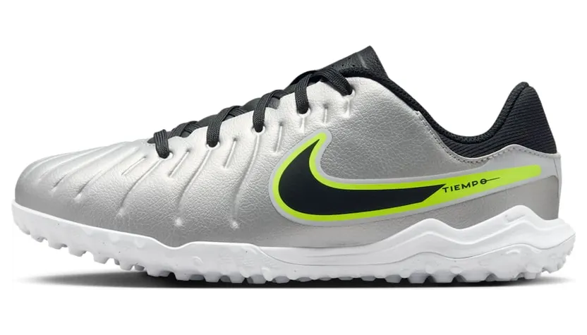 Nike Tiempo Legend 10 Academy TF Metallic Silver Volt Black (DV4351-001)
