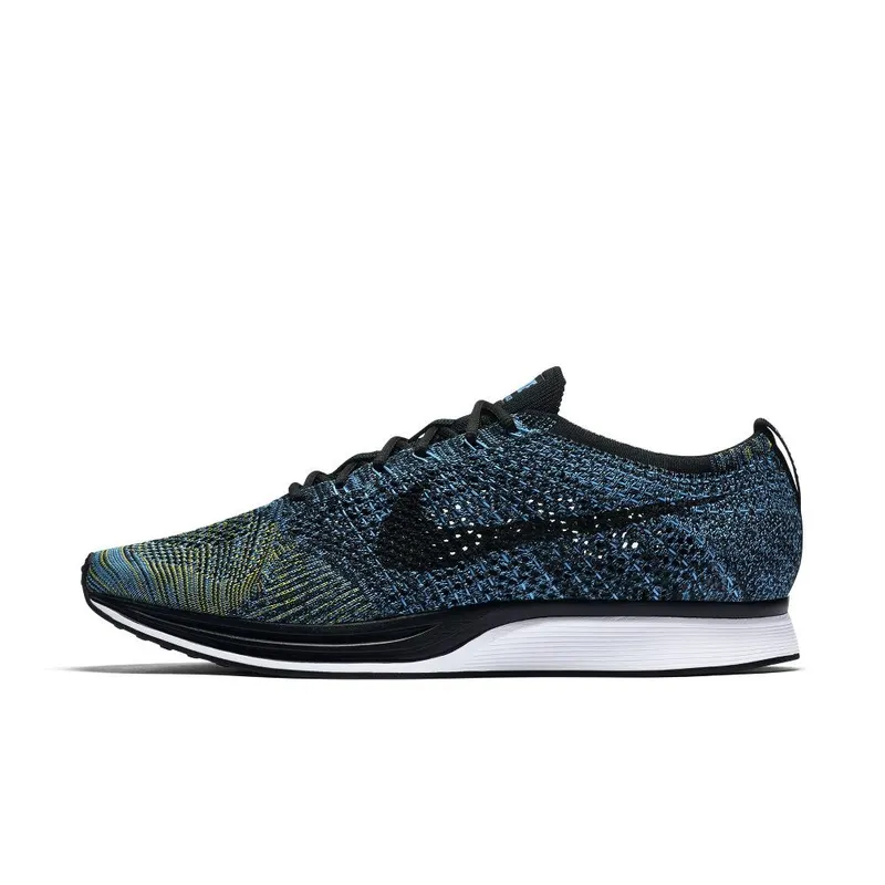 Nike Flyknit Racer Blue Glow Yellow Strike Blue Glow/Black-Yellow Strike (526628-405)
