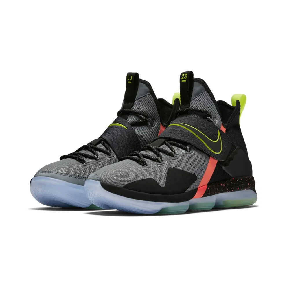 Nike LeBron 14 Out of Nowhere Black/Volt-Cool Grey (852406-001)
