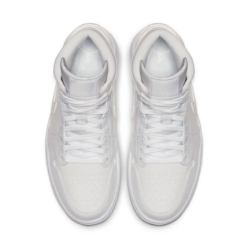 Jordan 1 Mid Triple White (W) White/White-White (BQ6472-111)