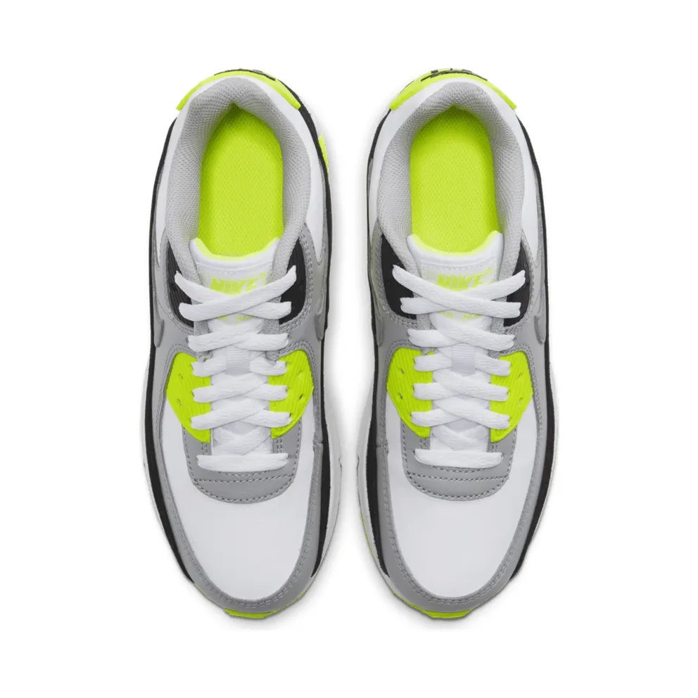 Nike Air Max 90 OG Volt 2020 (GS) White/Particle Grey-Black-Volt (CD6864-101)