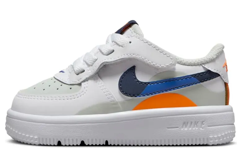 Nike Force 1 Low LV8 2 EasyOn Light Silver White Astronomy Blue Midnight Navy (FN0408-002)