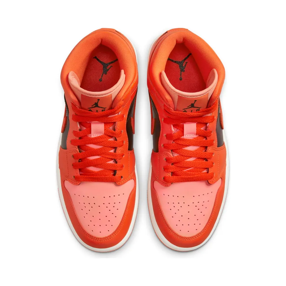 Air Jordan 1 Mid Orange Black (DM3381-600)