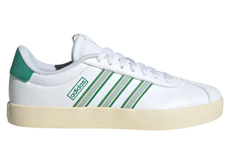 adidas VL Court 3.0 Cloud White Glow Blue Semi Court Green (JQ7313)