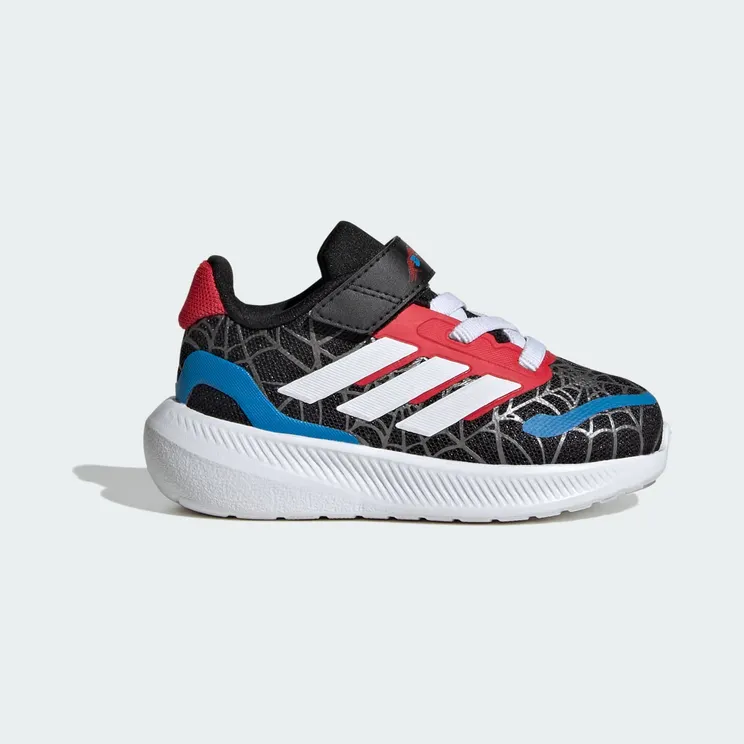 adidas Marvel Spider-man Runfalcon Shoes Kids “Core Black / Cloud White / Pure Ruby” (JR5661)