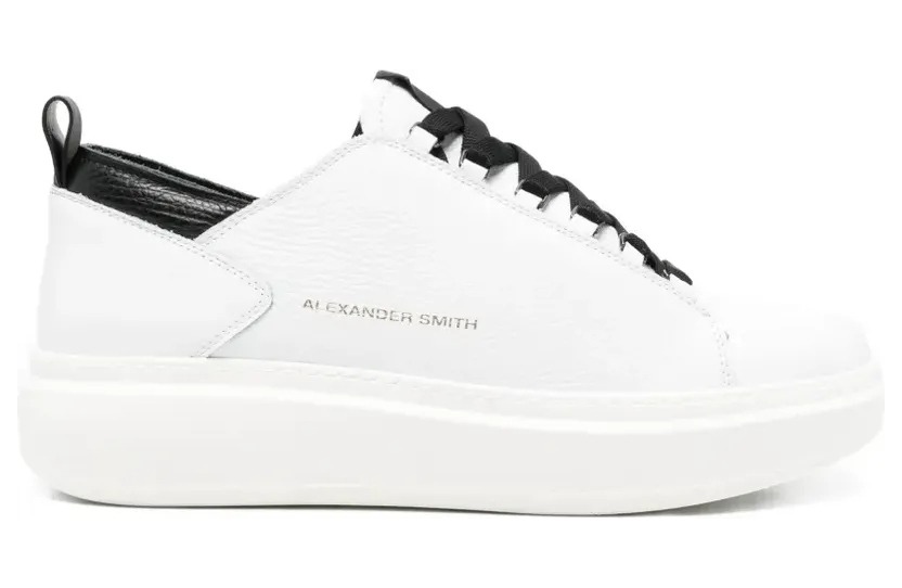 Alexander Smith Wembley leren sneakers – Wit (WEM2366WBK)