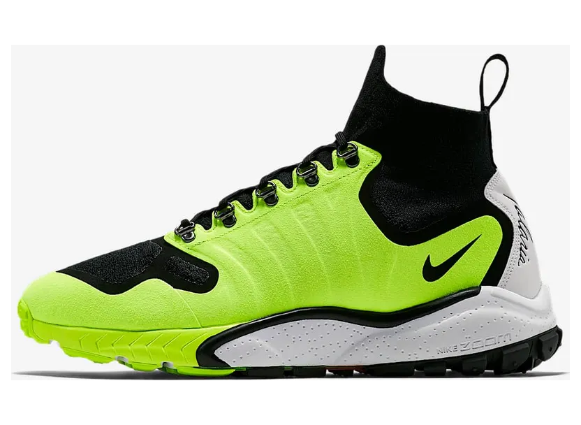 Nike Air Zoom Talaria Mid Flyknit “Black / Volt / White” (856955-007)