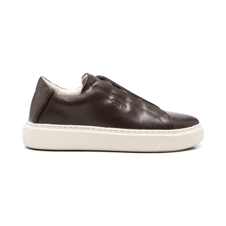 Alexander Smith London Slip-on Man logo-debossed leather “Brown” (ALBESLM)