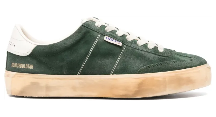 Golden Goose Soul Star suède sneakers – Groen (GMF00464F005047)