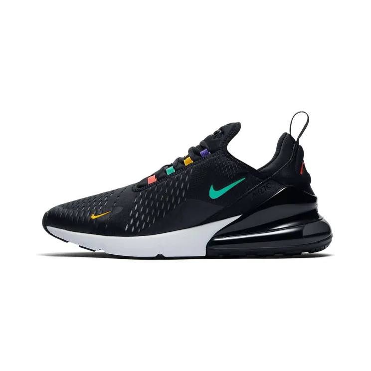 Nike Air Max 270 Black Multi-Color “Black / University Gold / Psychic Purple / Flash Crimson” (AH8050-023)