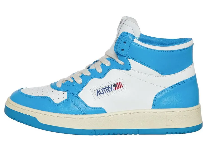 Autry Medalist Mid White / Cobalt (AUMMWB26) (5)
