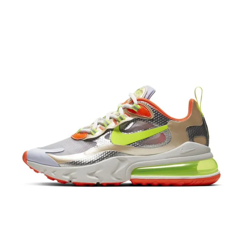 Nike Air Max 270 React Desert Ore Volt Orange (W) White/Platinum-Volt-Desert Ore-Orange (CQ0210-101)