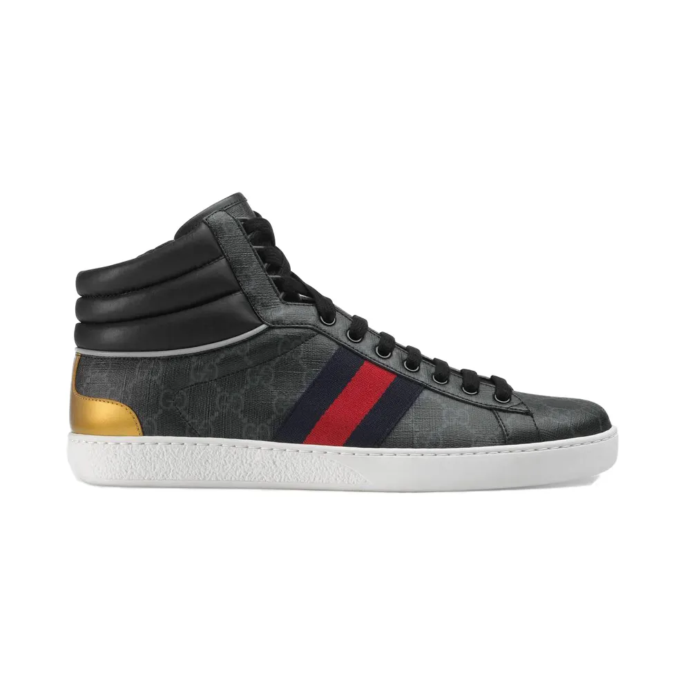 Gucci Ace GG High Top Black