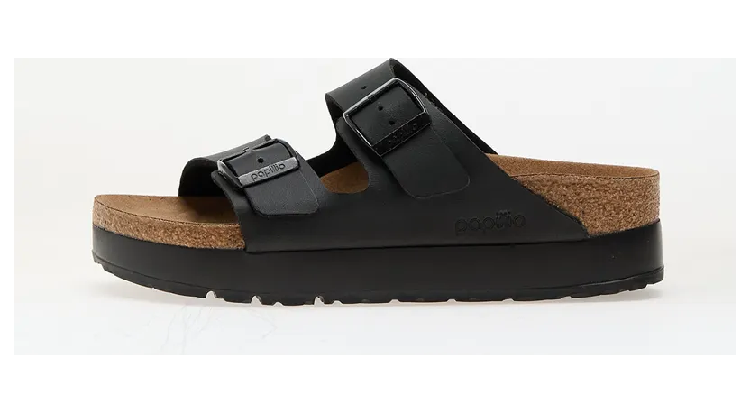 Birkenstock Arizona Flex Platform Birko-Flor Black