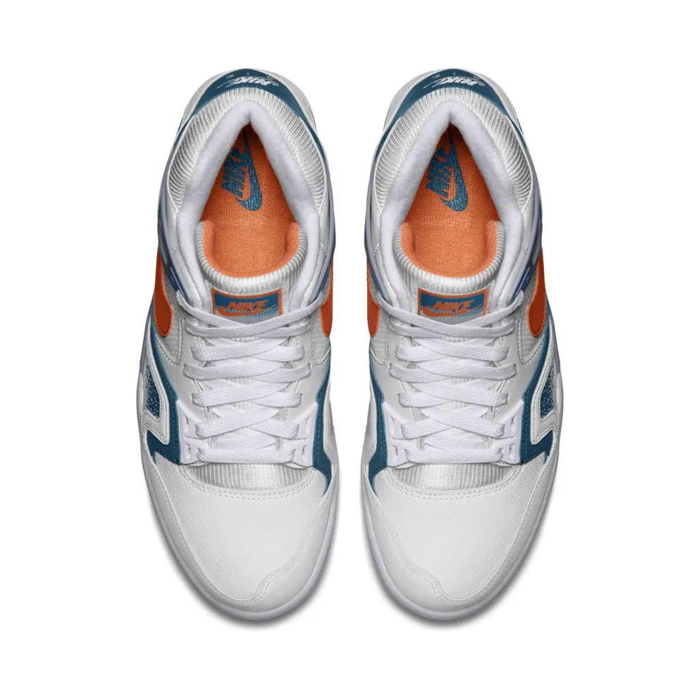 Nike Air Tech Challenge II Clay Blue (2014) White/Orange Burst-Clay Blue-Flat Silver (643089-184)