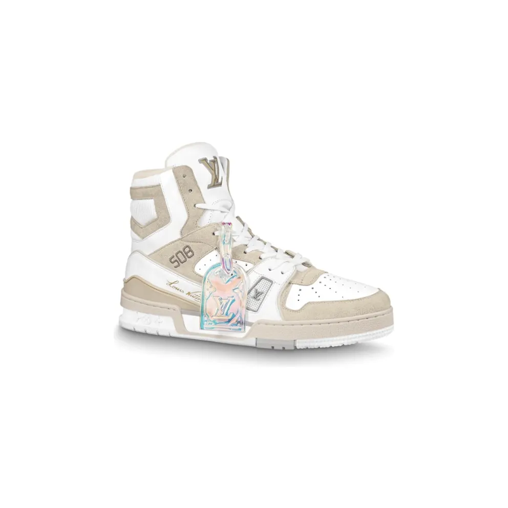 Louis Vuitton Trainer Sneaker White Iridescent (1A7P27)