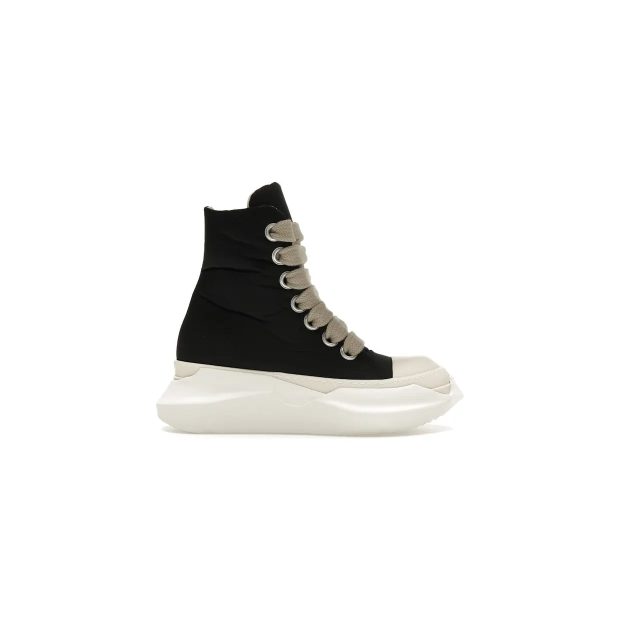 Rick Owens Porterville DRKSHDW Jumbo Laced Abstract High Black Milk (DU02D2844 MUPAW2 9811)