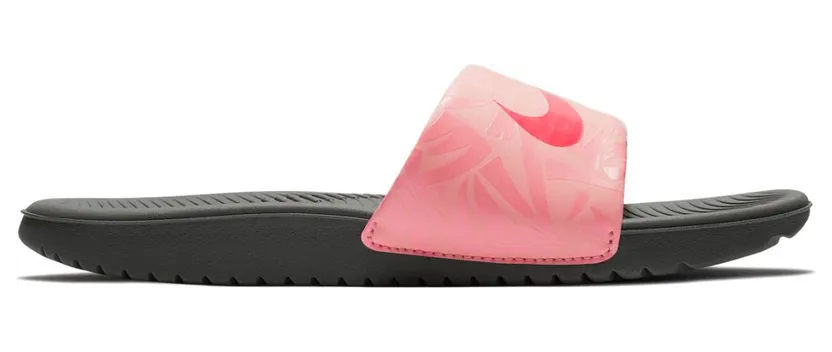 Nike Kawa Slide Print Dark Grey Tropical Pink (GS) (819359-002)