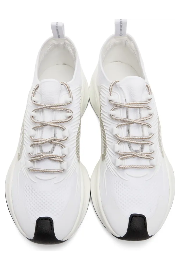 Gucci White Run Low-Top Sneakers (680893 USM10) (5)