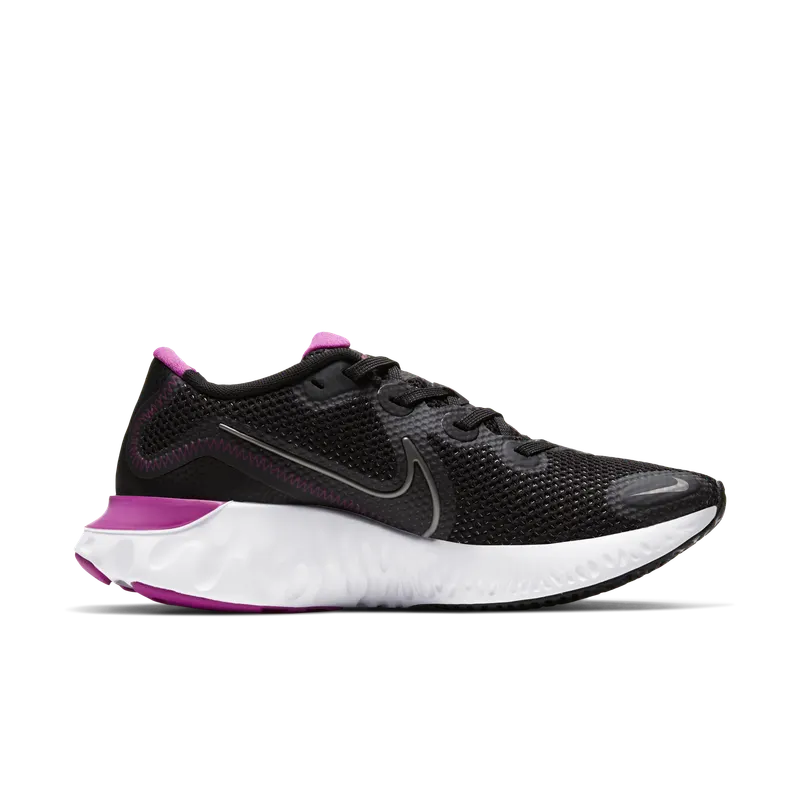 Nike Renew Run Black White (W) Black/White-Fire Pink-Metallic Dark Grey (CK6360-004)