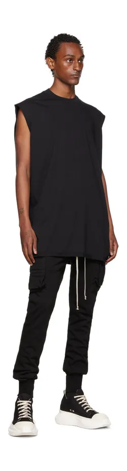 Rick Owens Drkshdw Black Abstract Low-Top Sneakers (DU02B4842 DQ) (5)