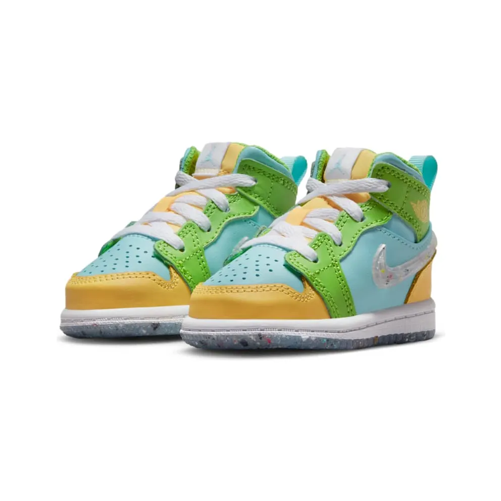 Jordan 1 Mid SE Glacier Ice Citron Pulse Action Green White (DX4369-400)