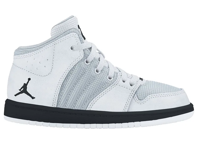 Jordan 1 Flight 4 White Grey Black (PS) (828243-100)