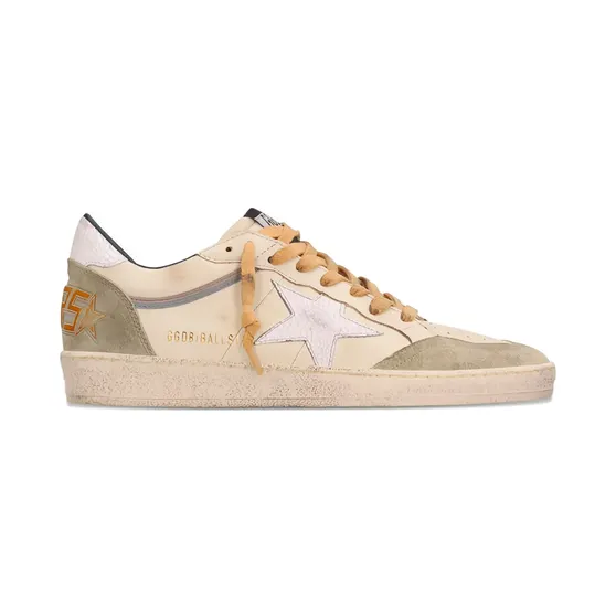Golden Goose Sneakers met sterrenpatroon – Beige (GMF00771F008159)