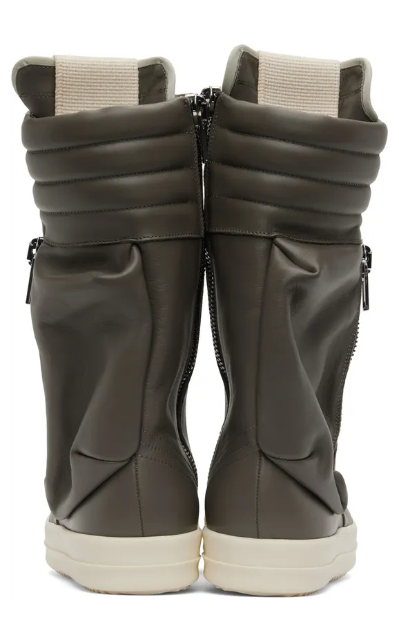 Rick Owens Off-White Cargobasket Sneakers (RU01B1899 LPO) (4)