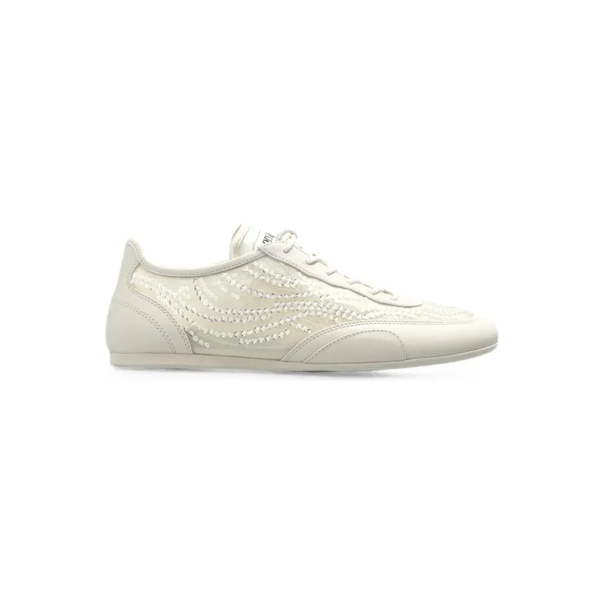 Jimmy Choo Sunny F sneakers verfraaid met pailletten – Beige (SUNNYFGKL)