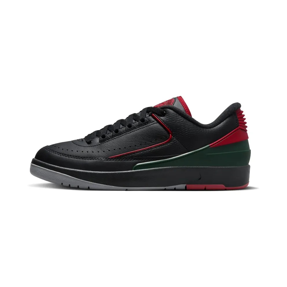 Air Jordan 2 Low ‘Origins’ Black/Fir/Cement Grey/Fire Red (DV9956-006)