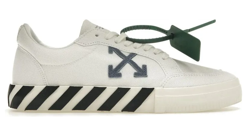 OFF-WHITE Vulc Low White Navy (FW22) (OMIA085F22FAB0010146)