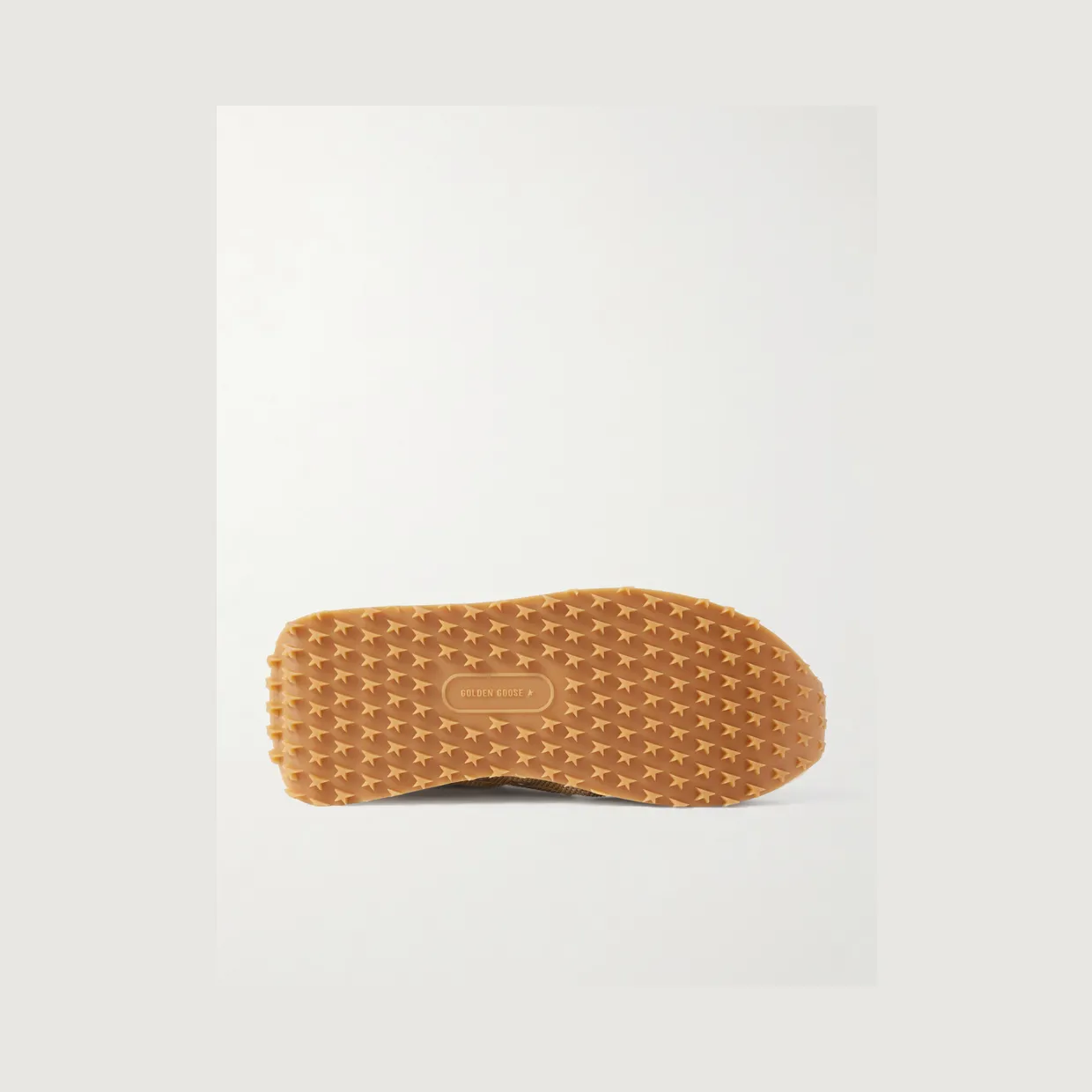 Golden Goose Marathon Distressed Suede-Trimmed Printed Mesh Sneakers Beige (GMF00683.F007840) (3)