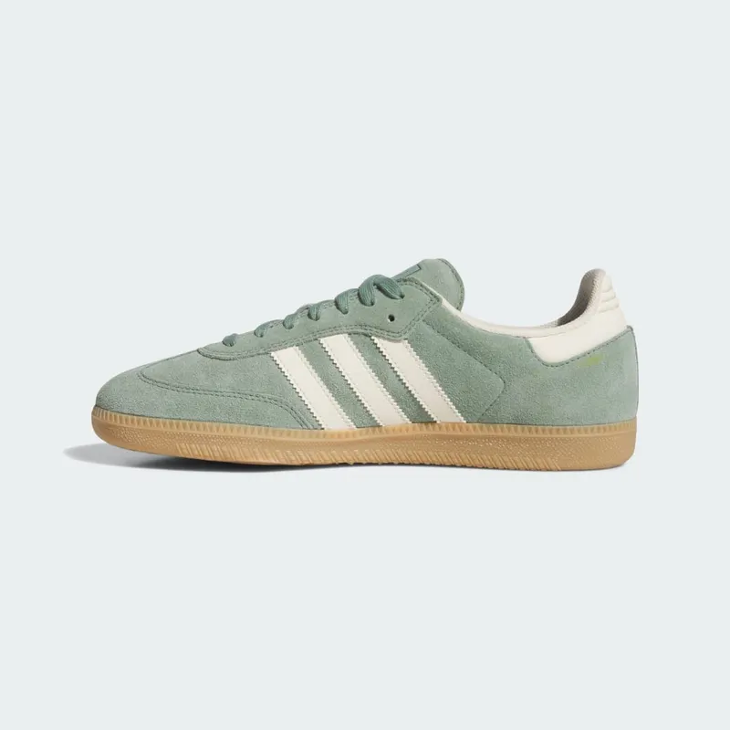 Adidas Samba Silver Green / Wonder White / Gold Metallic (JP5859)
