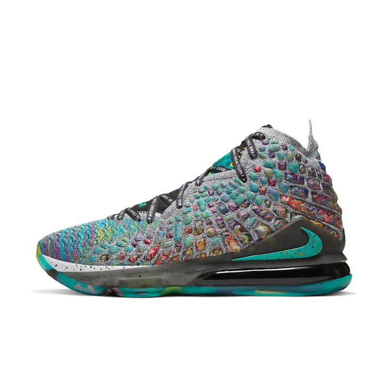 Nike LeBron 17 I Promise Green Slate Heather/Neptune Green-Black-White (CD5052-300)