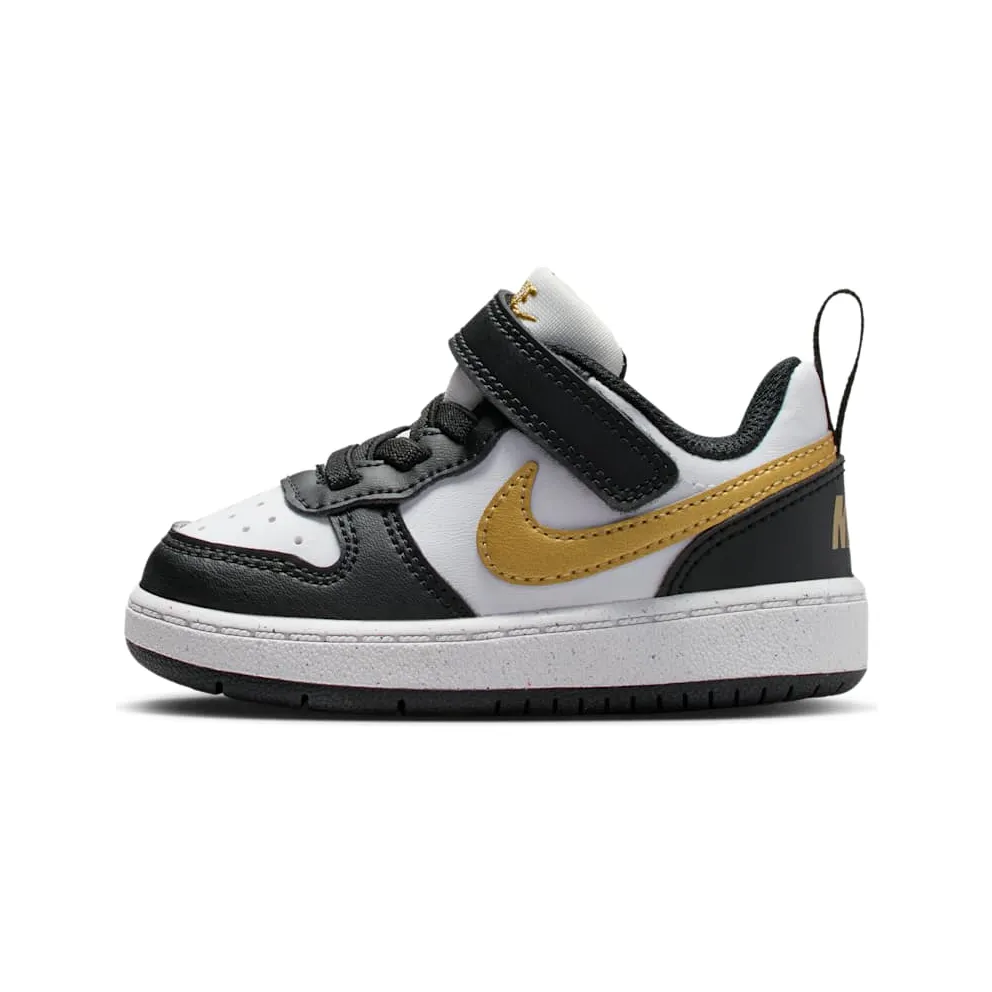 Nike Court Borough Low Recraft Black White Metallic Gold (DV5458-008)