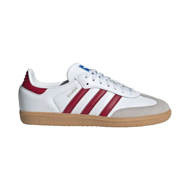 adidas Samba OG Cloud White Collegiate Burgundy Gum (IE1330)