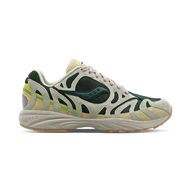 Saucony Grid Azura 2000 Forest Green Sage Beige