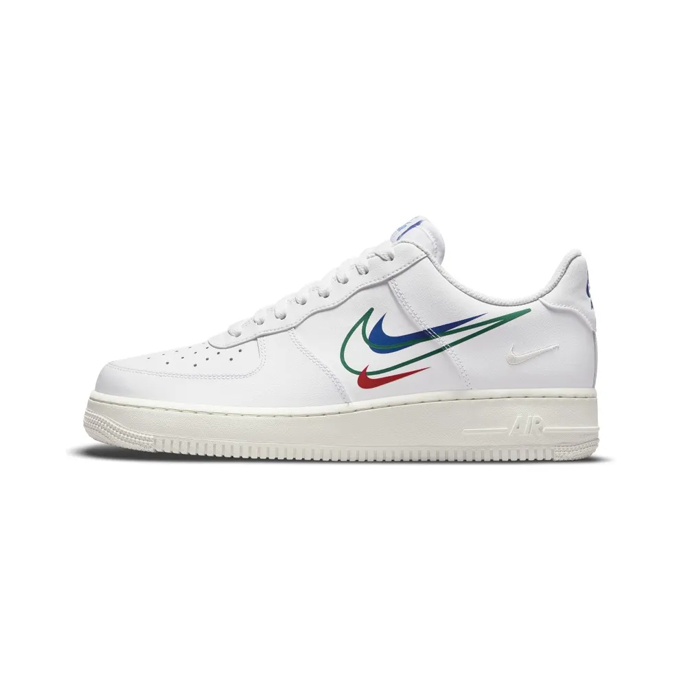 Nike Air Force 1 Low Multi Swoosh White Game Royal (2021) (DM9096-101)