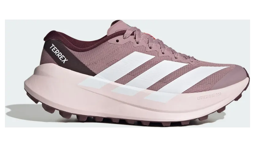 adidas Terrex Agravic SL Trailrunningschoenen Magic Mauve Cloud White Maroon (KH8803)