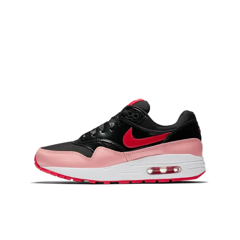 Nike Air Max 1 Valentine’s Day 2018 (GS) Black/Speed Red-Bleached Coral (AO1026-001)