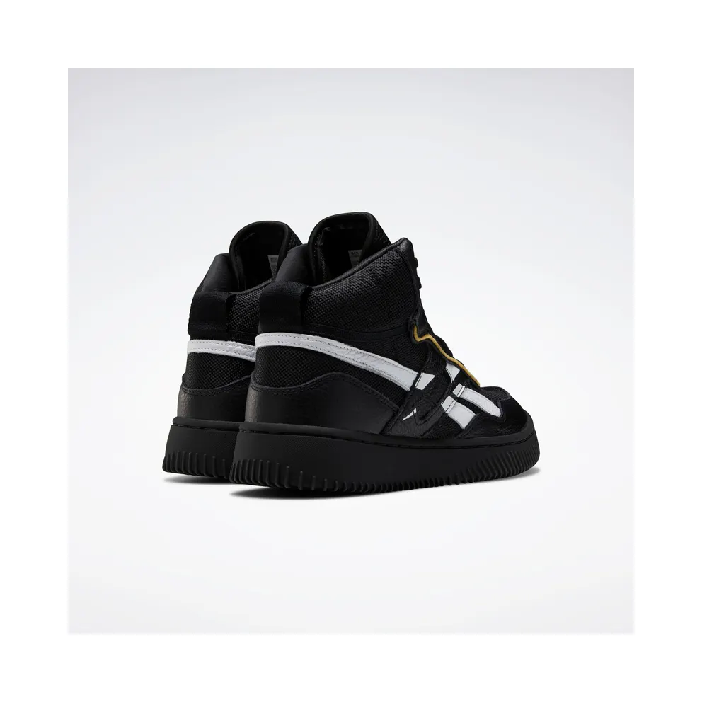 Reebok VB Dual Court Mid II Shoes Black / Black / White (FX4301)