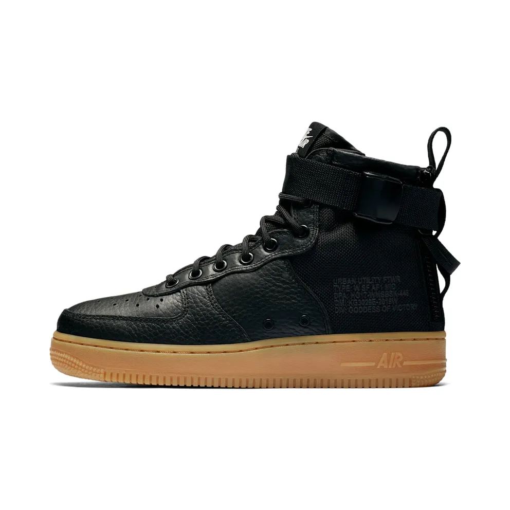 Nike SF Air Force 1 Mid Black Gum (W)